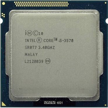 komputer hisseleri: Prosessor Intel Core i5 3570, 3-4 GHz, 4 nüvə, İşlənmiş