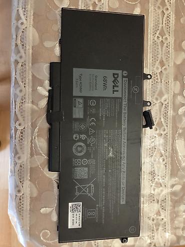 notebook batarya: Üstən çıxma yaxşı vəziyyətdə. Dell noutbuk batareyası – 68Wh, 7.6V — 1