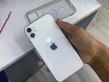 iphone 1e: IPhone 11, Б/у, 64 ГБ, Белый, Чехол, 68 % — 7