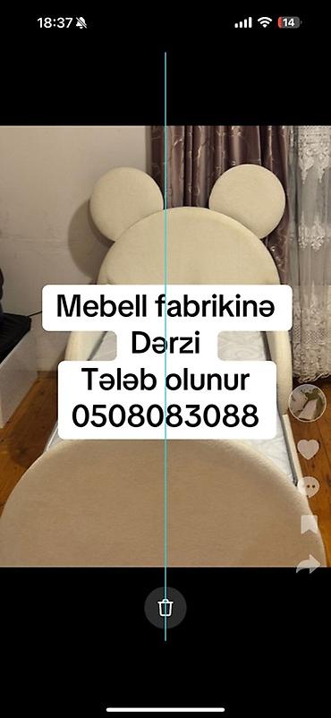 derzi iş: Mebel fabriki üçün dərzi tələb olunur. - İş sahəsi: yumşaq mebel — 1
