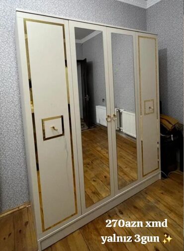 Pufiklər: Açılan, 4 qapılı Düz dolab, Qarderob, paltar dolabı