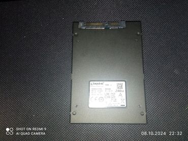 xarici ssd: Xarici SSD disk Kingston, 240 GB, mSATA, İşlənmiş