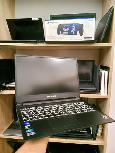 Monster oyun noutbuku - Ekran: 15.6" mat panel, nazik çərçivəli