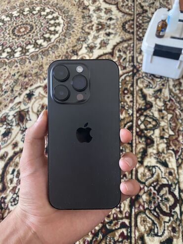 airpods pro 3 цена бишкек: IPhone 14 Pro, Б/у, 128 ГБ, Black Titanium, Защитное стекло, Чехол, 85 %