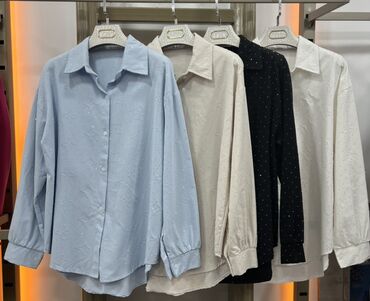 длинные женские кофты: Qadın köynəkləri – gündəlik və ofis üslubu üçün • Model: Düz kəsim