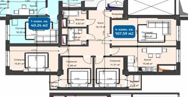 Продажа домов: 4 комнаты, 107 м², Элитка, 3 этаж, ПСО (под самоотделку)