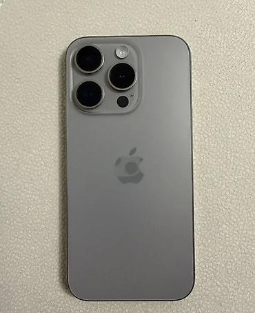 IPhone 15 Pro, Б/у, 128 ГБ, Natural Titanium, Чехол, Коробка, 81 % at lalafo.kg IPhone 15 Pro, Б/у, 128 ГБ, Natural Titanium, Чехол, Коробка, 81 %