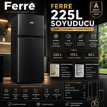 №: 14933 Məhsulun adı: Soyuducu Ferre BCD275B, Low Frost, ikiqapılı