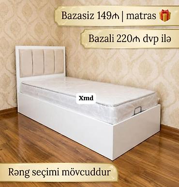 Кровати: Tək nəfərlik çarpayılar – rəng seçimi mövcuddur - Bazalı və bazasız — 2