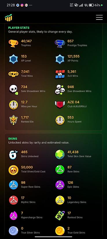 Другое: Brawl Stars hesabı – yüksək göstəricilər və nadir kosmetikalar - — 7