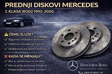 Brake System: DISKOVI MERCEDES C KLASAW202 PREDNJI 0 GODISTE | diskovi mercedes c — 2