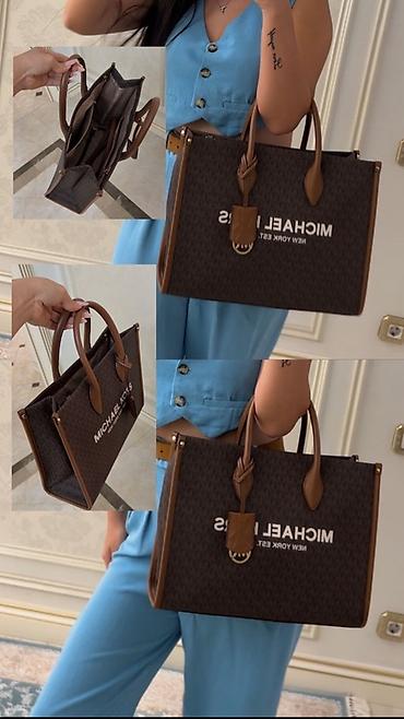 Сумкалар: Сумка-тоут Michael Kors, Оригинал (б/у) (плечевой ремешок, канва идут — 1