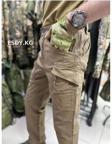 Брюки: Брюки универсальные, хлопок, осень-зима, оригинал S.Archon! Брюки — 8