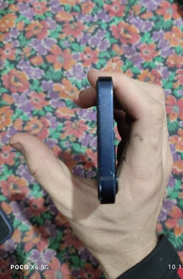 Apple iPhone: IPhone 12 mini, Б/у, 128 ГБ, Blue Titanium, Чехол, 73 % — 9