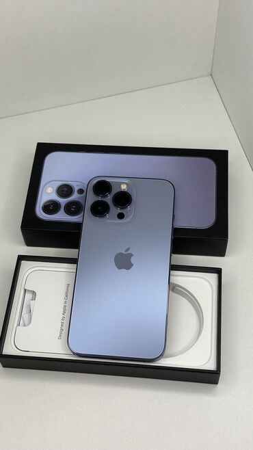Apple iPhone: IPhone 13 Pro, Б/у, 256 ГБ, Sierra Blue, Коробка, 85 %