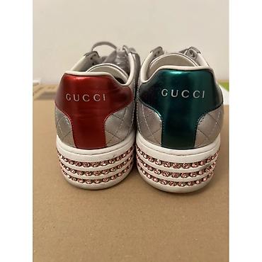 Кроссовки и спортивная обувь: Gucci Yeni kimi! 37 Olchu(38 uygun) Originaldir — 3