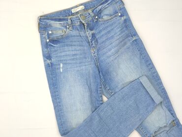 jeansy damskie z dziurami wysoki stan: Jeans for women, Cubus, size S (EU 36)