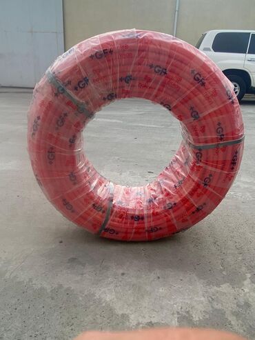 asbest boru: GF+ markalı qırmızı boru rulonu - Material: ehtimalən PEX/PE-RT tipli