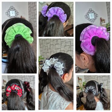tek qaş: Məhsul: Qız uşaqları üçün saç rezinləri və scrunchie bantlar -