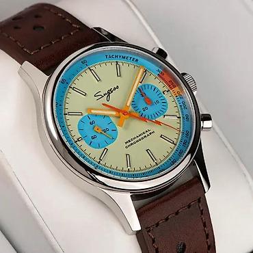Ručni satovi: Sugess Chrono Heritage S387 - Pilot - 40mm (SeaGull ST1901) — 9