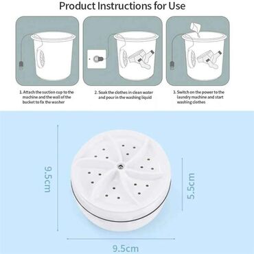 Mašine za pranje veša: Cena 1500 dinara Prenosna mini masina za pranje vesa Karakteristike — 4