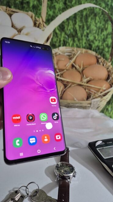 samsung s8 plus kontakt home: Samsung Galaxy S10 Plus, 128 GB, rəng - Qara, Düyməli, Barmaq izi, İki sim kartlı