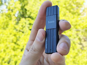 kindle scribe: Продаю картридер HOCO USB 3.0, подходит для microSD флешек и обычных — 1