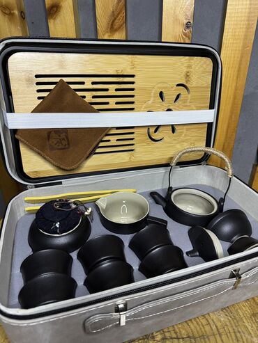 Наборы посуды: Набор посуды для чайных церемоний в походном кейсе. • Кейс, серый at lalafo.kg — 9 Наборы посуды: Набор посуды для чайных церемоний в походном кейсе. • Кейс, серый — 9