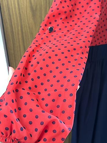 fendi cantalar: Iki rəngli maksi don - Stil: üst hissəsi qırmızı-qara xırda xallı — 6