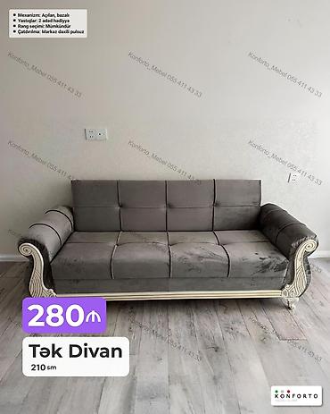 Tək divan – 210 sm - Mexanizm: açılan, bazalı (yuxarı qalxan sandıq lalafo.az -da Tək divan – 210 sm - Mexanizm: açılan, bazalı (yuxarı qalxan sandıq