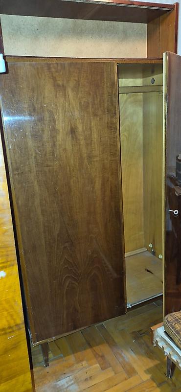 ofis dolab: İşlənmiş, 3 qapılı, Siyirməli, Qəhvəyi, Taxta, Açılan, Düz dolab — 2