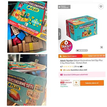 3d qelem bakida: Taxta Konstruktor DGS Plus – Dikkəti Gücləndirmə Seti - Material — 2