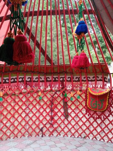 Аренда юрт: Аренда юрты, Каркас Деревянный, 85 баш, С полом, Самовар, Стол — 4