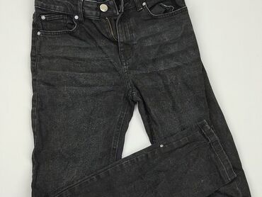 czarne t shirty z nadrukiem: Jeans, SinSay, S (EU 36), condition - Good