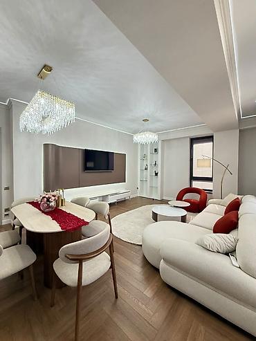 французская квартал: 3 комнаты, 104 м², Асанбай мкр Элитка, 9 этаж, Дизайнерский ремонт — 2