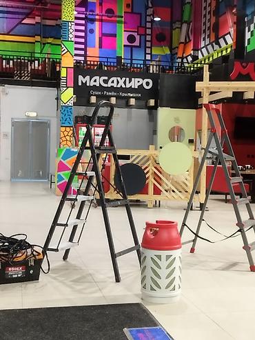 Натяжной потолок: Натяжной потолок Глянцевое Монтаж — 5