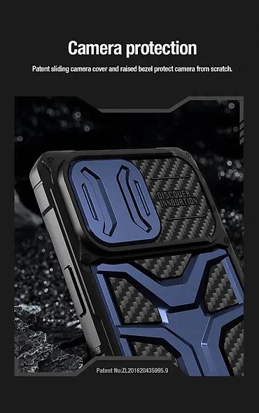 Maske i futrole za telefone: Maska Nillkin Adventurer Pro za iPhone 14 Pro Max 6.7 crna. Uz brzu — 6