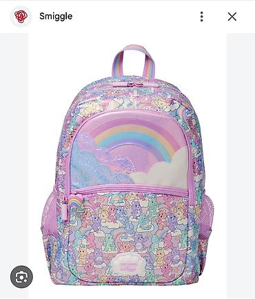 под школу: Рюкзак Smiggle для детей с радужным дизайном Care Bears. - Яркий — 1
