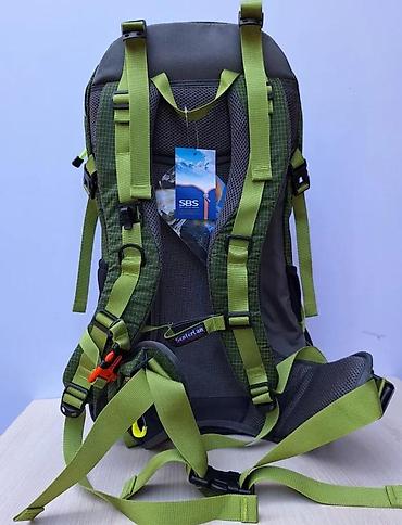 Sportske torbe i rančevi: Planinarski/trekking ranac Adventure 50L – maslinasto zeleni sa fluoro — 5