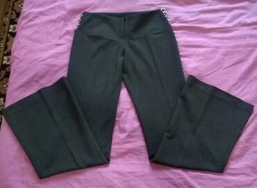 штаны с бабочкой: Джинсы и брюки, цвет - Серый, Б/у