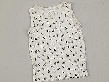 biała koszulka polo chłopięca: Koszulka, Fox&Bunny, 4-5 lat, 104-110 cm, stan - Dobry