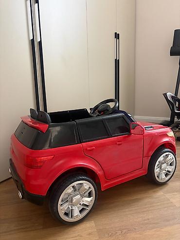 Uşaq üçün elektrik maşınları: Uşaq üçün elektrikli minik avtomobili - Rəng: qırmızı, SUV stilində — 4