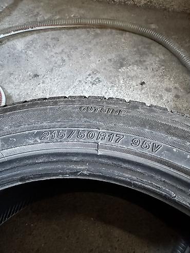 Шины: Летние шины, 2 шт Continental 215/50 R17 2000 сом за штуку, 1 шт — 16