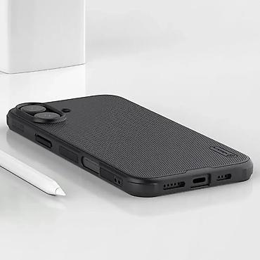 Maske i futrole za telefone: Futrola NILLKIN Super Frost PRO za Iphone 16 Plus (6.7) crna. Uz brzu — 10