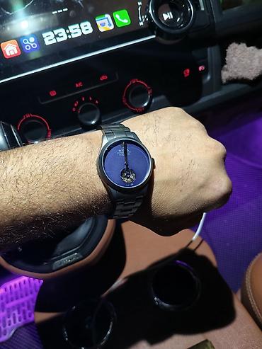 Наручные часы: Rolex üslubunda qol saatı, qara metal korpus və metal bilərziklə — 3