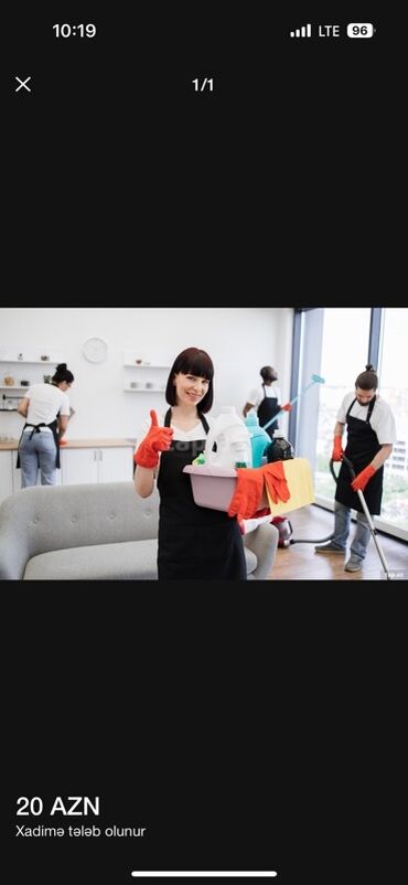 Административный персонал: Xadimə tələb olunur — gundelik 20 azn Unvan : Ayna Sultanova ocaq