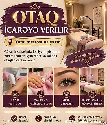 masaj bakü: Gözəllik sahəsində çalışan xanım ustalar üçün otaq icarəyə verilir — 1