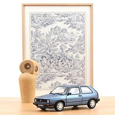 gitareo: Volkswagen Golf 10 Million – 1988 – Star Blue Metallic – 1:18 – Norev — 1