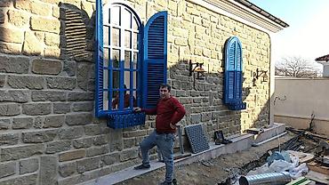 Məhsul: Pəncərə altı üçün dekorativ çiçək qabı dəsti - Tərkib: mavi — 3