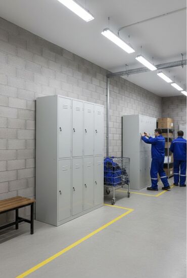 Шкафы для раздевалки: Шкаф для раздевалки, Новый, Железо — 4